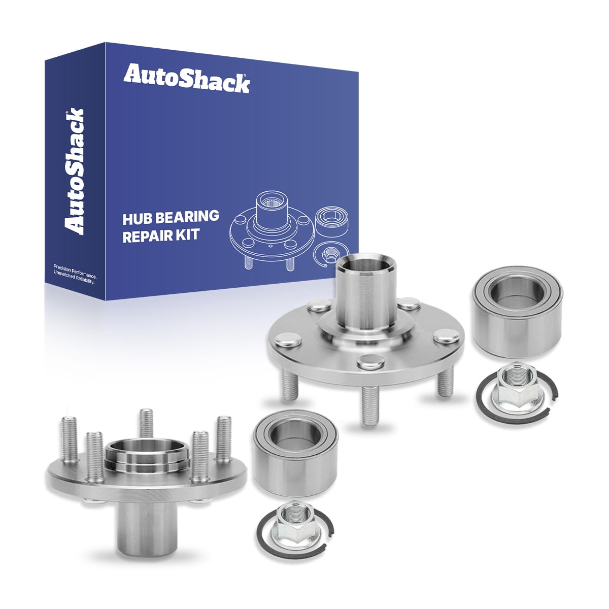 AutoShack Front Wheel Hub Bearing Pair of 2 Driver and Passenger Side Replacement for 2000-2005 Toyota Celica 2003-2013 Matrix 2003-2018 Corolla 2003-2010 Pontiac Vibe 1.8L AWD FWD 5-Lug HB1030600PR