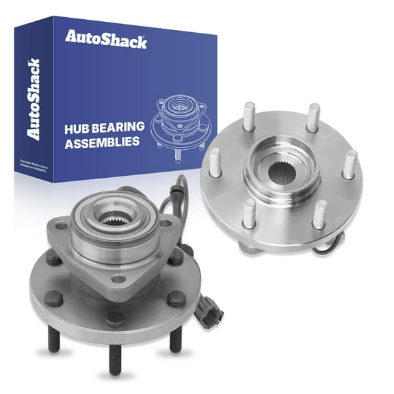 AutoShack Front Wheel Hub Bearing Assemblies with ABS| Replacement for 2004-2007 Nissan TITAN | 2-PC