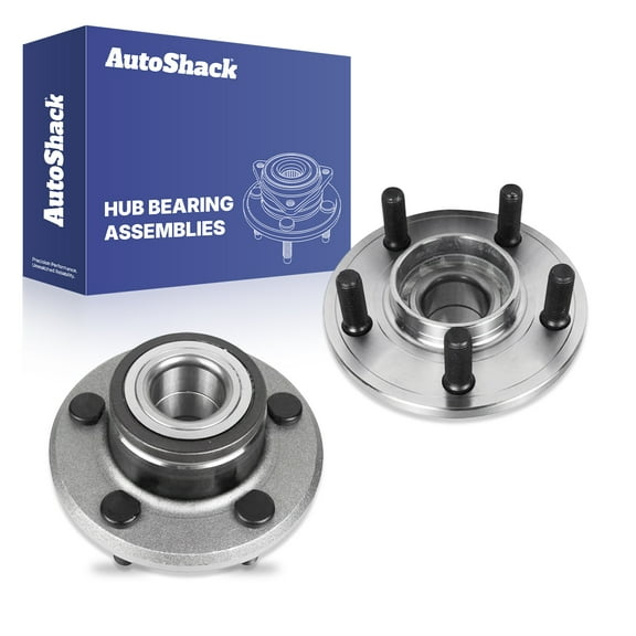 AutoShack Front Wheel Hub Bearing Assemblies - Driver and Passenger Side for Dodge & Chrysler, Charger 2006-2014 300 2005-2014, RWD V6 2.7L 3.5L 3.6L V8 5.7L 6.1L 6.4L - 5-Lug, With ABS