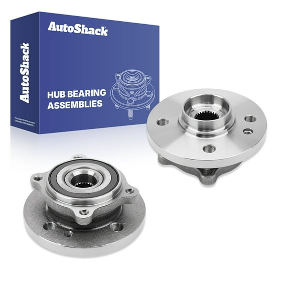 AutoShack Front Wheel Hub Bearing Assemblies Left & Right with ABS Replacement for 2007-2015 Mini Cooper 2-PC Set