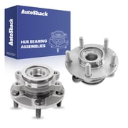 AutoShack Front Wheel Hub Bearing Assemblies - Driver and Passenger Side for Nissan, Rogue 2008-2013 Sentra 2007-2012 Rogue Select 2014-2015, AWD FWD L4 2.5L - 5-Lug, With ABS