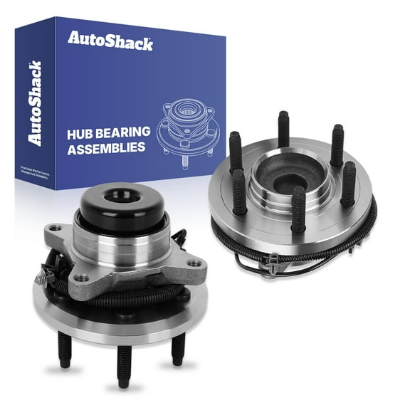 AutoShack Front Wheel Hub Bearing Assemblies Left & Right with ABS Replacement for 2011-2014 Ford F-150 2011-2014 Ford Expedition 2011-2014 Lincoln Navigator 2-PC Set