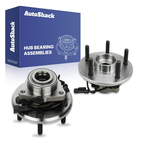AutoShack Front Wheel Hub Bearing Assemblies with ABS| Replacement for 2012-2018 Ram 1500 2019-2022 Ram 1500 Classic | 2-PC
