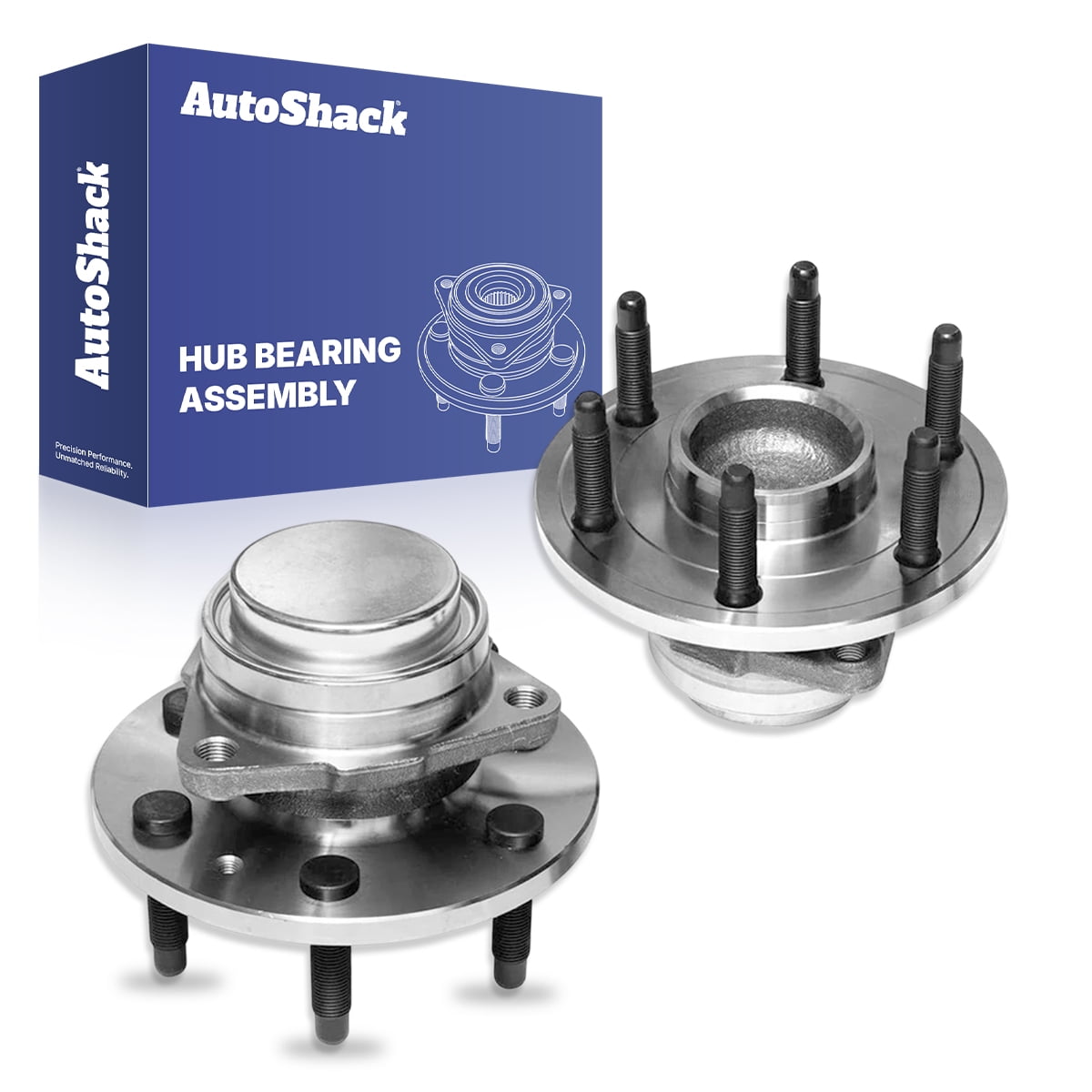 Nhsmgt Front Wheel Hub Bearing Assembly Compatible With Silverado 1500 Sierra 1500 2007-2013 Tahoe Suburban 1500 Yukon XL 1500 Avalanche Escalade ESV EXT 2007-2014 6 Lug With ABS 515096