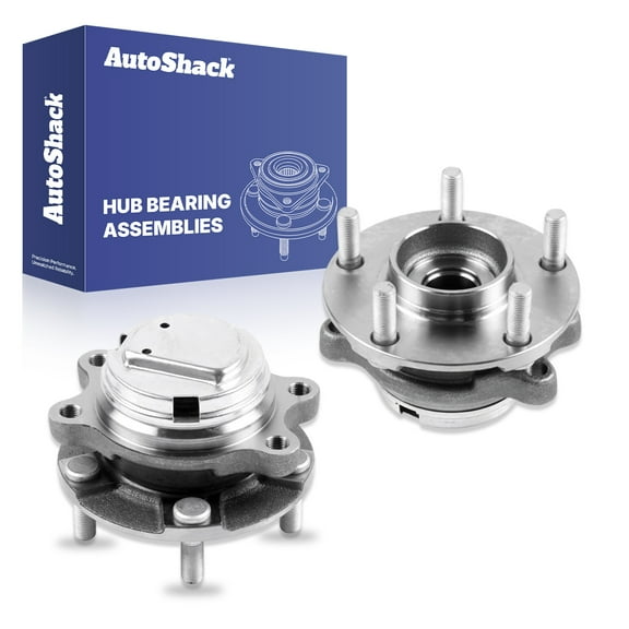 AutoShack Front Wheel Hub Bearing Assemblies with ABS| Replacement for 2014-2023 INFINITI Q50 2009-2020 Nissan 370Z | 2-PC