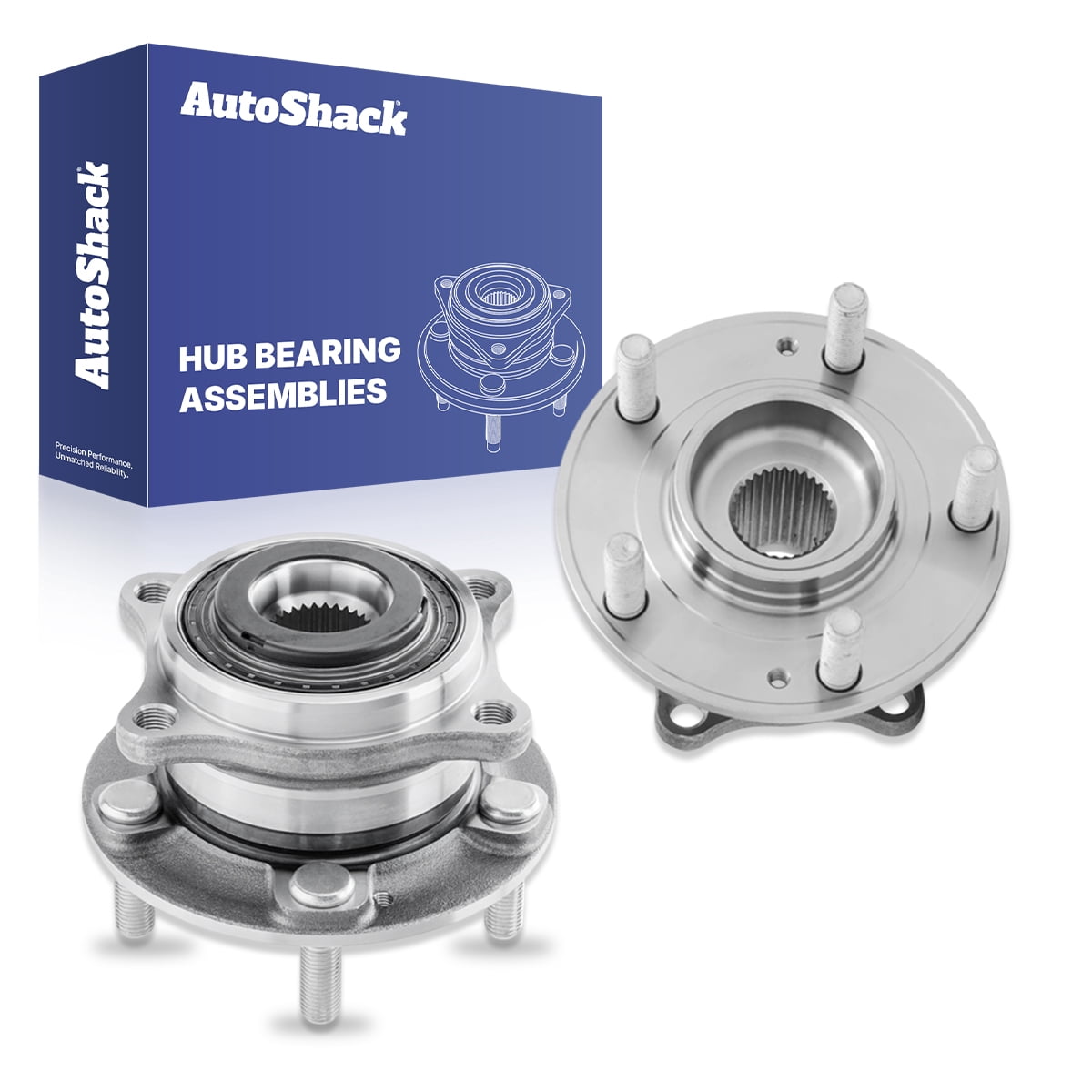 AutoShack Front Wheel Hub Bearing Assemblies - Driver and Passenger Side for Hyundai & Kia, Tucson 2016-2021 Sonata 2015-2019 Sportage 2017-2022, FWD AWD L4 1.6L 2.0L 2.4L - 5-Lug, Without ABS