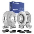 thumbnail image 1 of AutoShack Front Vented & Rear Solid Brake Rotors + Premium Ceramic Pads + Calipers 16-PC Brake Kit Replacement for 2014 Dodge Avenger, 1 of 4