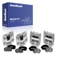 thumbnail image 1 of AutoShack Front & Rear Brake Calipers + Ceramic Brake Pads Replacement for 2010-2014 Subaru Impreza 2011-2013 Subaru Forester 12-PC Kit, 1 of 5