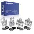 thumbnail image 1 of AutoShack Front & Rear Brake Calipers + Ceramic Brake Pads Replacement for 2017-2018 Kia Forte 12-PC Kit, 1 of 5