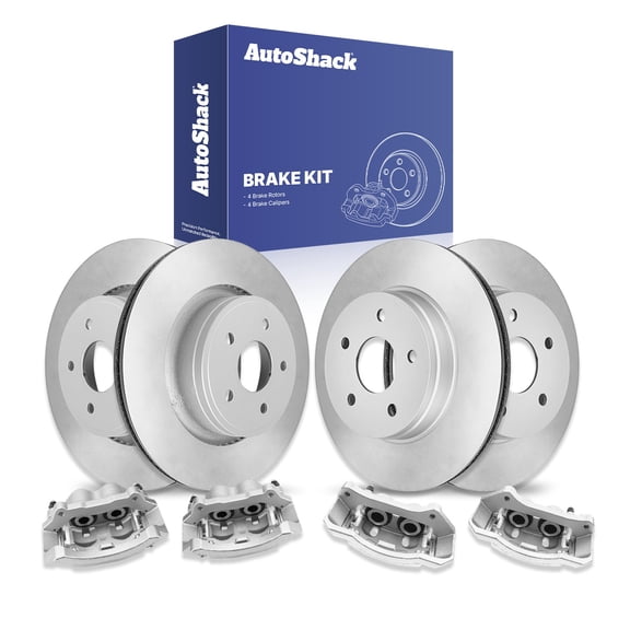 AutoShack Front & Rear Brake Rotors & Calipers for Dodge, Ram 1500 2006-2008, 4WD RWD V6 3.7L V8 4.7L 5.7L