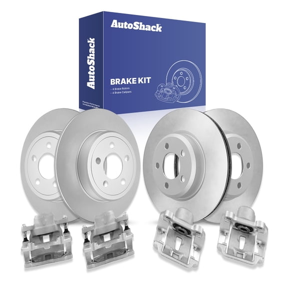 AutoShack Front & Rear Brake Rotors & Calipers for Chrysler & Dodge, 300 2006-2010 Magnum 2006-2008, RWD V6 3.5L