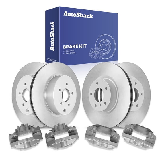 AutoShack Front & Rear Brake Rotors & Calipers for INFINITI, Q70 2015-2018, AWD RWD V6 3.7L V8 5.6L