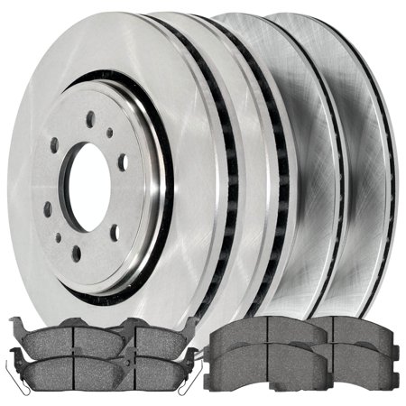 AutoShack Front and Rear Brake Rotors and Ceramic Pads Kit Replacement for 2010-2011 Ford F-150 3.5L 3.7L 4.6L 5.0L 5.4L 6.2L V6 V8 4WD AWD RWD