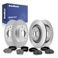 thumbnail image 1 of AutoShack Front Vented & Rear Solid Brake Rotors + Premium Ceramic Pads 12-PC Brake Kit Replacement for 2013 Chrysler 200, 1 of 4