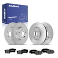 thumbnail image 1 of AutoShack Front Vented & Rear Solid Brake Rotors + Premium Ceramic Pads 12-PC Brake Kit Replacement for 2015 Honda Civic, 1 of 4
