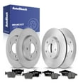 thumbnail image 1 of AutoShack Front Vented & Rear Solid Brake Rotors + Premium Ceramic Pads 12-PC Brake Kit Replacement for 2010 Mazda 3 Sport, 1 of 4