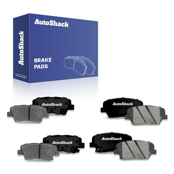 AutoShack Front & Rear Ceramic Brake Pad Set Replacement for 2012-2017 Hyundai Azera 8-PC