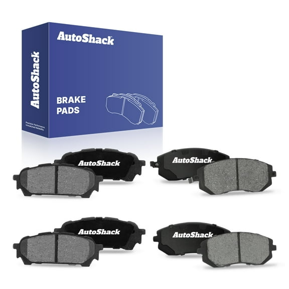 AutoShack Front & Rear Ceramic Brake Pad Set | Replacement for 2005-2006 Saab 9-2X 2004-2008 Subaru Forester 2004-2007 Subaru Impreza | 8-PC