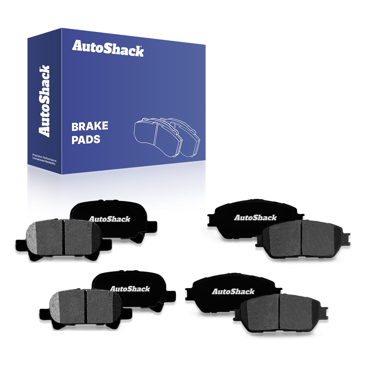 AutoShack Front & Rear Ceramic Brake Pad Set for Toyota, Camry 2005-2006 Avalon 2005-2007 Solara 2004-2008, FWD L4 2.4L V6 3.0L 3.3L 3.5L