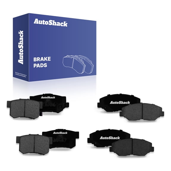 AutoShack Front & Rear Ceramic Brake Pad Set for Honda, CR-V 2005-2006, 2012-2016, FWD 4WD L4 2.4L