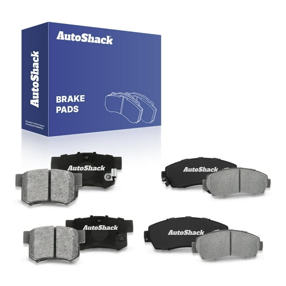 AutoShack Front & Rear Ceramic Brake Pad Set for Acura, RDX 2007-2012, AWD L4 2.3L