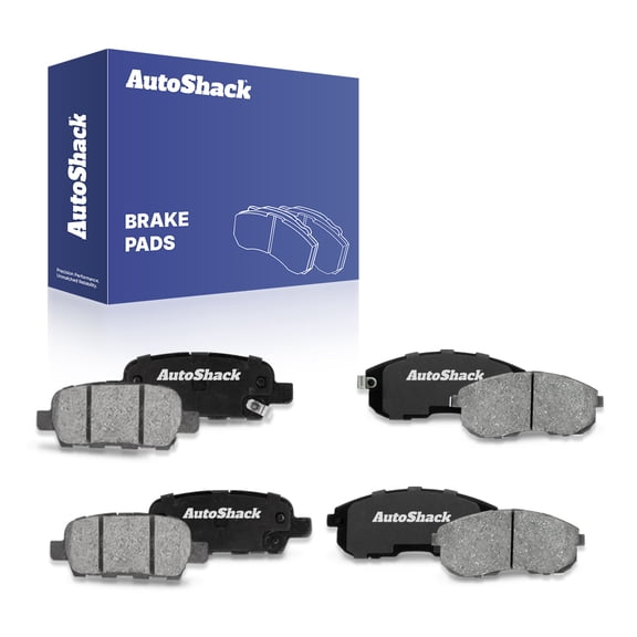 AutoShack Front & Rear Ceramic Brake Pad Set for Nissan, Sentra 2007-2012 Altima 2007-2009, FWD L4 2.5L V6 3.5L
