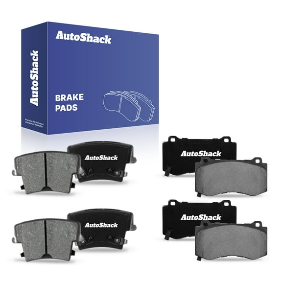 AutoShack Front & Rear Ceramic Brake Pad Set for Dodge & Chrysler, Charger 2021-2023 Challenger 2014, 2018-2019, 2023 300 2021-2023, AWD RWD V6 3.6L V8 5.7L 6.4L