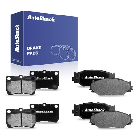 AutoShack Front & Rear Ceramic Brake Pad Set for Lexus, IS250 2006-2013, AWD RWD V6 2.5L