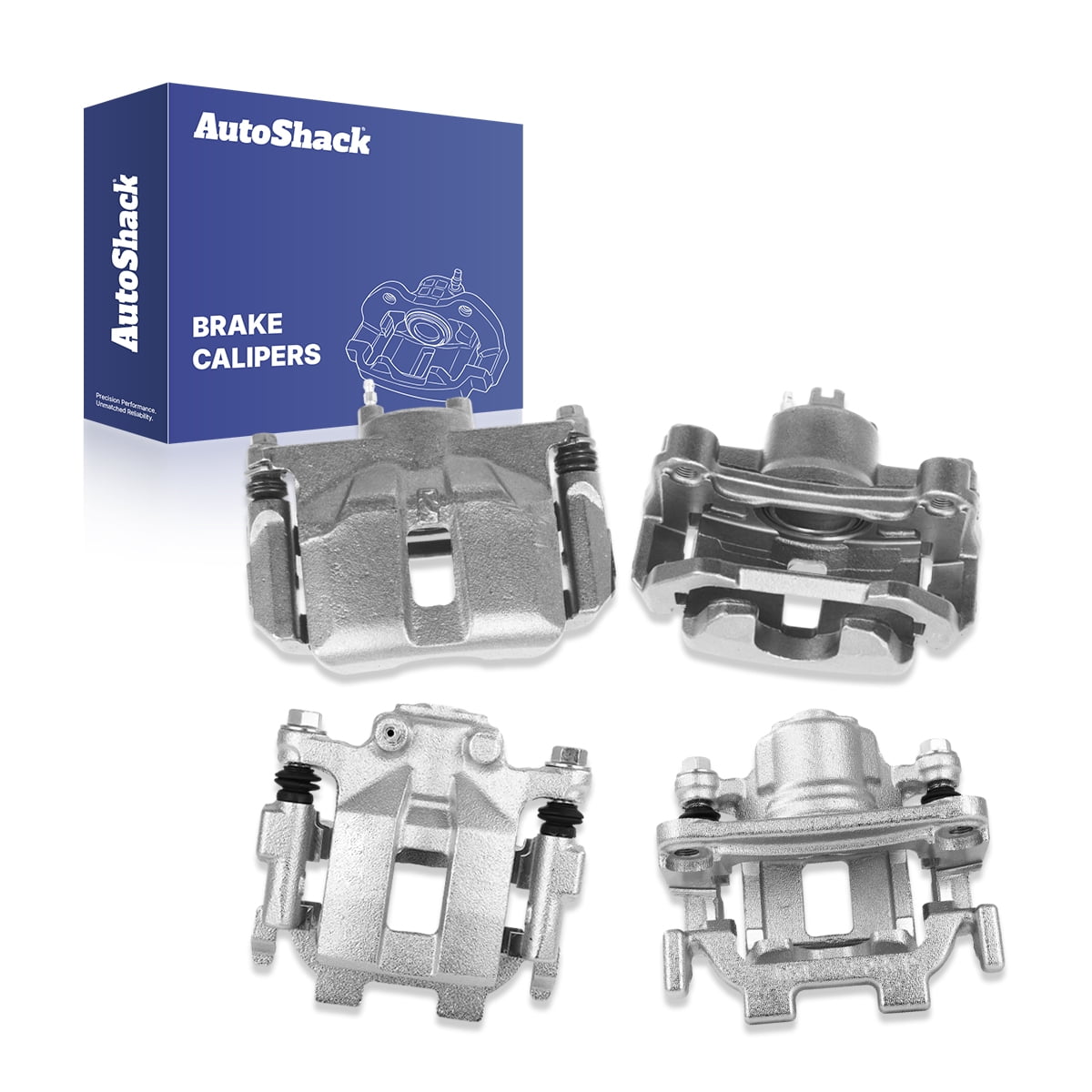 AutoShack Front & Rear Brake Calipers for Nissan, Maxima 2009-2014, 2016-2018, FWD V6 3.5L