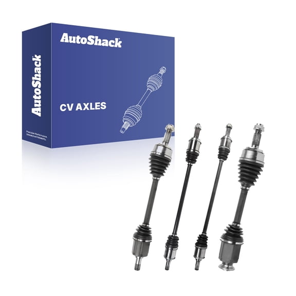 AutoShack Front & Rear CV Axle Shaft Assemblies for Honda, CR-V 2007-2011, 4WD L4 2.4L