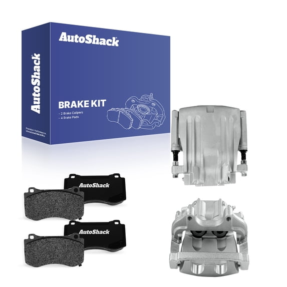 AutoShack Front Brake Calipers & Ceramic Brake Pads for Dodge & Chrysler, Charger 2019-2021 Challenger 2014, 2019-2021 300 2021, AWD RWD V6 3.6L V8 5.7L