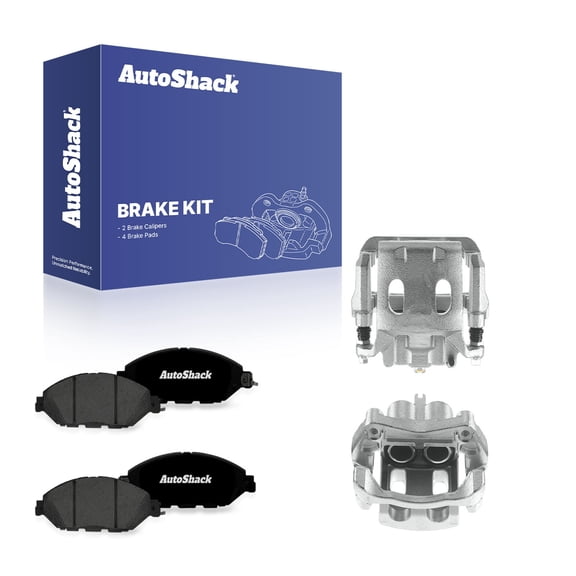 AutoShack Front Brake Calipers & Premium Ceramic Brake Pads for Nissan & INFINITI, Murano 2015-2024 Pathfinder 2013-2020 QX60 2014-2020 JX35 2013, AWD FWD 4WD L4 2.5L V6 3.5L
