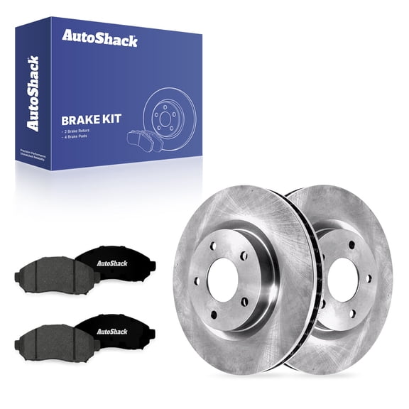 AutoShack Front Brake Rotors & Premium Pads for Nissan & Chevrolet, NV200 2013-2021 LEAF 2011-2014 City Express 2015-2018, FWD L4 2.0L - 11.12" (282.5 mm), 5-Lug