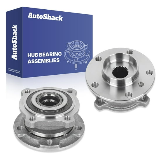 AutoShack Front Wheel Hub Bearing Assemblies with ABS| Replacement for 2007-2016 BMW X5 2008-2016 BMW X6 | 2-PC