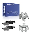 thumbnail image 1 of AutoShack Rear Brake Calipers + Ceramic Brake Pads Replacement for 2013-2020 Ford Fusion 2017-2019 Ford Escape 2013-2020 Lincoln MKZ 2015-2019 Lincoln MKC 6-PC Kit, 1 of 5