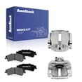 thumbnail image 1 of AutoShack Rear Brake Calipers + Premium Ceramic Brake Pads Replacement for 2006-2011 Cadillac DTS 2007 Chevrolet Silverado 1500 Classic 2007 GMC Sierra 1500 Classic 2003-2006 GMC Sierra 1500 6-PC Kit, 1 of 5