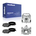 thumbnail image 1 of AutoShack Rear Brake Calipers + Premium Ceramic Brake Pads Replacement for 2018-2020 Chevrolet Equinox 2018-2020 GMC Terrain 2017-2019 Buick LaCrosse 2018-2020 Buick Regal Sportback 6-PC Kit, 1 of 5