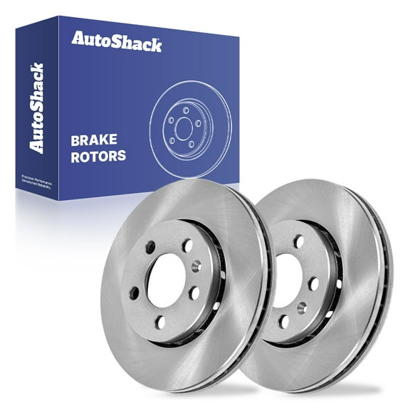 AutoShack Rear Brake Rotors for Volkswagen & Audi, Jetta 2002-2005 Golf 2002-2006 TT Quattro 2000-2006 R32 2004, AWD FWD L4 1.8L 1.9L 2.0L L5 2.5L V6 2.8L 3.2L - 10.08" (256 mm), 5-Lug