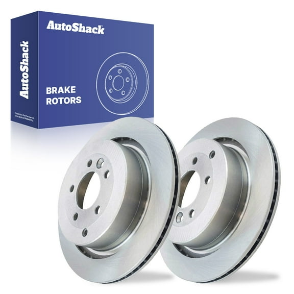 AutoShack Rear Brake Rotors for Land Rover, Range Rover Sport 2006-2013 LR4 2010-2016 LR3 2005-2009, 4WD AWD V6 3.0L 4.0L V8 4.2L 4.4L 5.0L - 13.78" (350 mm), 5-Lug