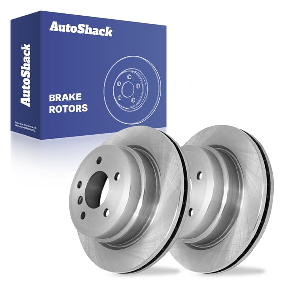 AutoShack Rear Brake Rotors for BMW, 328i 2007-2013 328i xDrive 2009-2013 X1 2012-2015 325xi 2006, AWD RWD L4 2.0L L6 3.0L - 11.81" (300 mm), 5-Lug