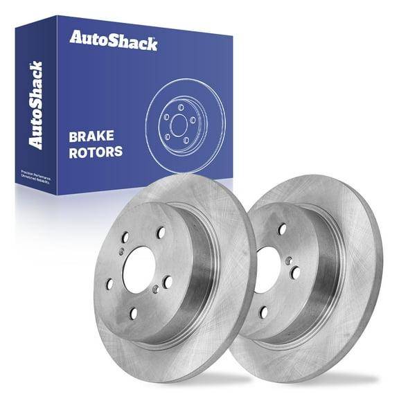AutoShack 11.06" (281 mm) Rear Solid Brake Rotors | Replacement for 2018-2025 Toyota Camry 2019-2024 Toyota RAV4 2018-2021 Lexus NX300 2015-2017 Lexus NX200t | 2-PC Set