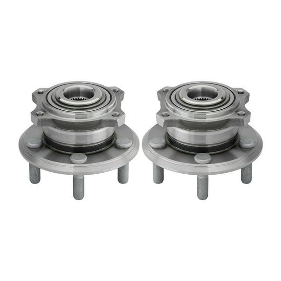 AutoShack Pair of 2 Rear Wheel Hub Bearing without ABS Replacement for 2008-2014 Dodge Challenger 2009-2014 Charger 2009-2014 Chrysler 300 2.7L 3.5L 3.6L 5.7L V6 V8 AWD RWD 5-Lugs HB612371PR