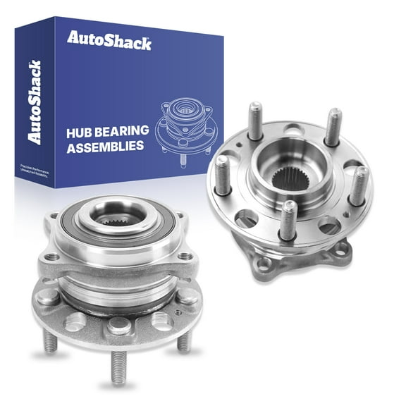 AutoShack Front Wheel Hub Bearing Assemblies with ABS Replacement for 2019-2023 Hyundai Santa Fe 2020-2022 Kia Telluride 2-PC