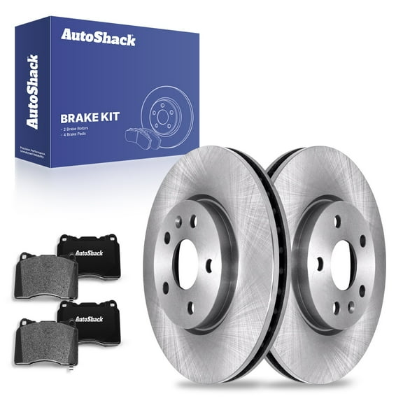 AutoShack Front Vented Brake Rotors + Ceramic Pads 6-PC Brake Kit Replacement for 2014 Buick Regal 12.64" (321 mm)