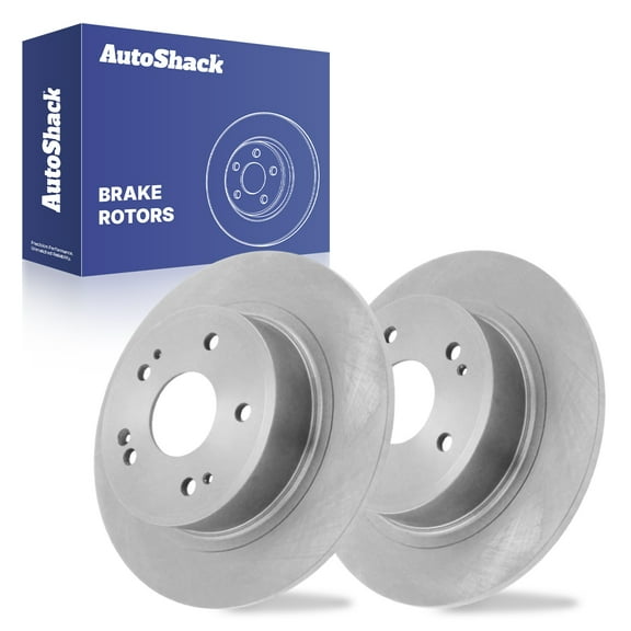 AutoShack 11.1" (282 mm) Rear Solid Brake Rotors | Replacement for 2018-2025 Honda Accord 2016-2022 Honda HR-V | 2-PC Set