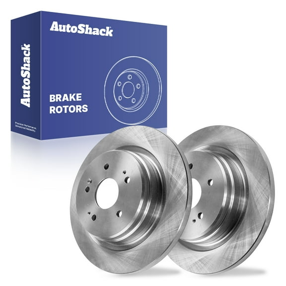 AutoShack 12.2" (310 mm) Rear Solid Brake Rotors | Replacement for 2019-2024 Acura RDX 2023-2025 Honda HR-V | 2-PC Set