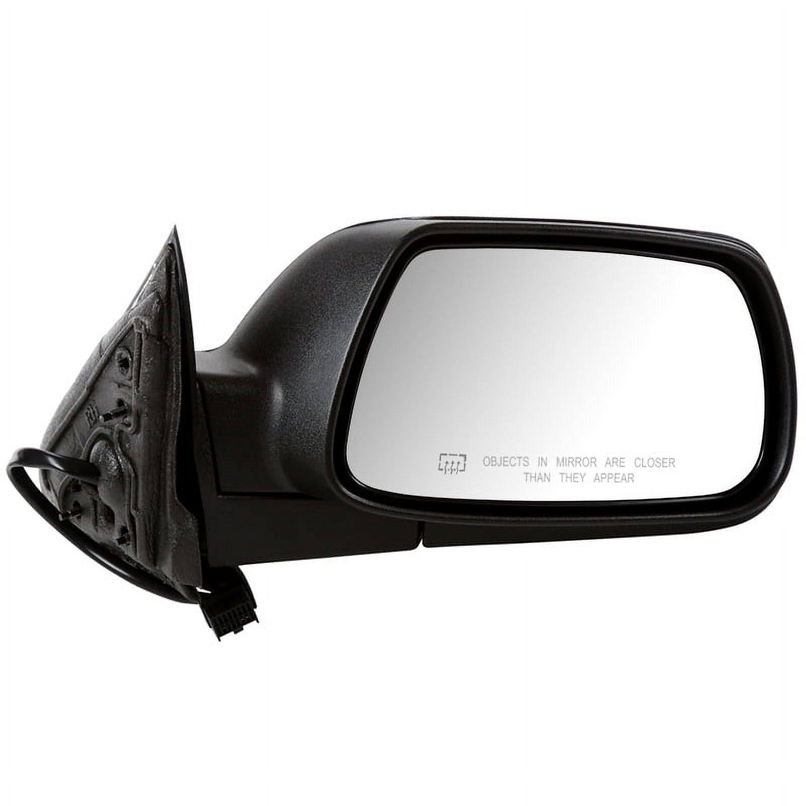 AutoShack Passenger Mirror Power Manual Folding Heated Textured Black