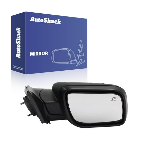 AutoShack Side View Mirror Power Heated Black | Replacement for 2016-2019 Ford Explorer | Passenger Side | 1-PC