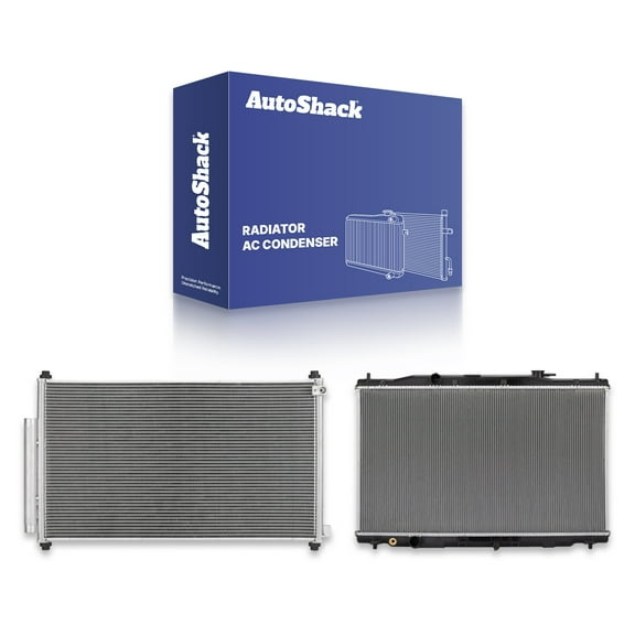 AutoShack Radiator Air Conditioning A/C Condenser | Replacement for 2012-2016 Honda CR-V | 2-PC