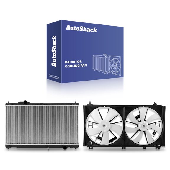 AutoShack Radiator & Cooling Fan Assembly Compatible with Lexus, IS250 2006-2013, AWD RWD V6 2.5L